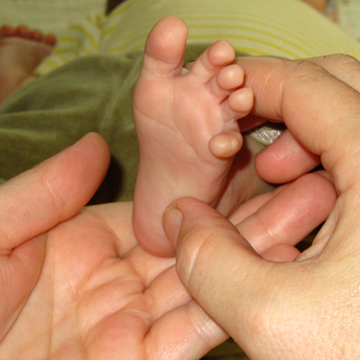 Fussreflexzonenmassage bei Babies und Kindern